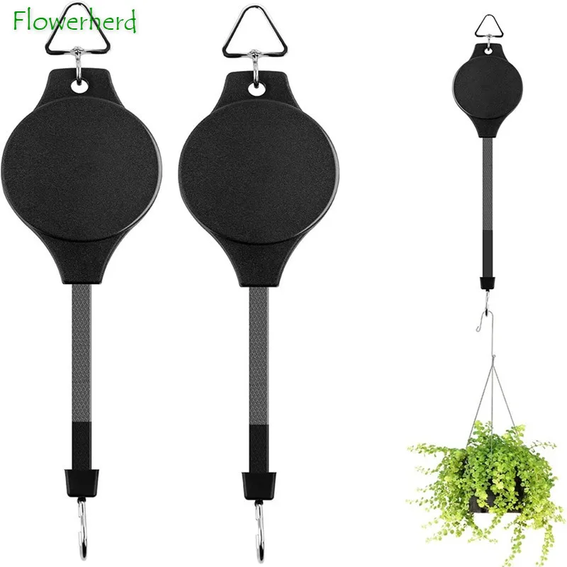 Rétractable Poulie pour Plantes à Suspendre Crochet Suspension