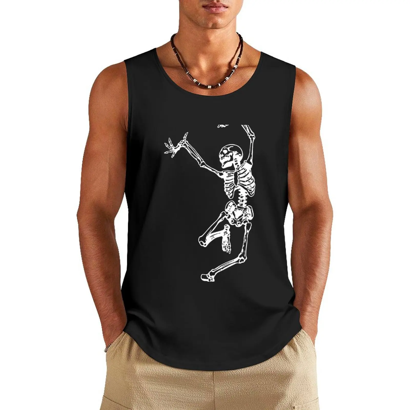 Dance With Death (white) Tank Top anime clothes Sportswear for men