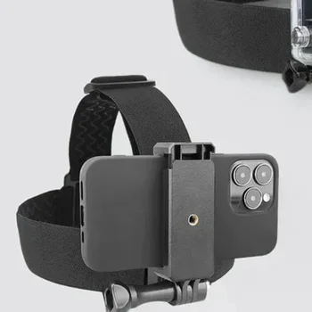Supporto per telefono da testa per video in prima persona, fascia per la testa, supporto per smartphone e action camera