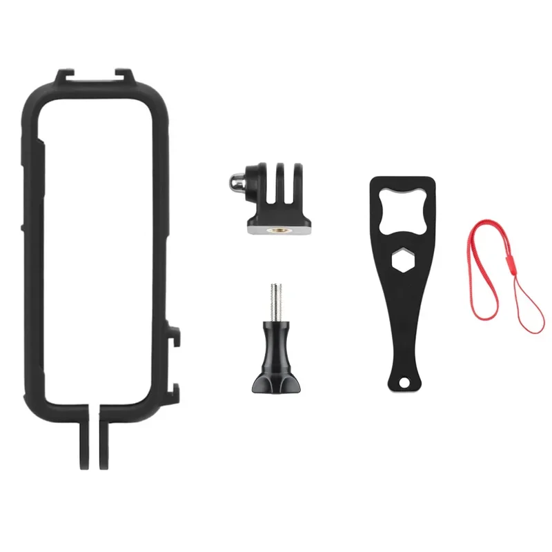 X3/X4 Protective Frame Anti-wear Cover Case with Adapter Mount Screw for Insta360 X3 Insta 360 X4 Action Camera Accessories