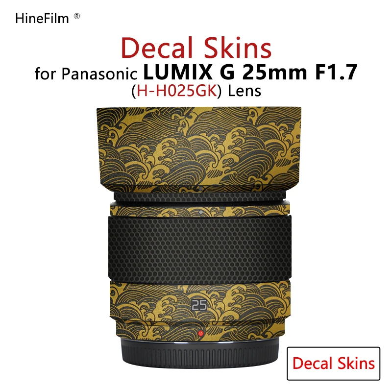 Lumix 25 F1.7 Adesivi Per Lenti Cover Protettiva Pelle Per Panasonic Lumix G 25Mm F/1.7 Asph Lens Skin Decal Anti-Scratch Coat Wrap