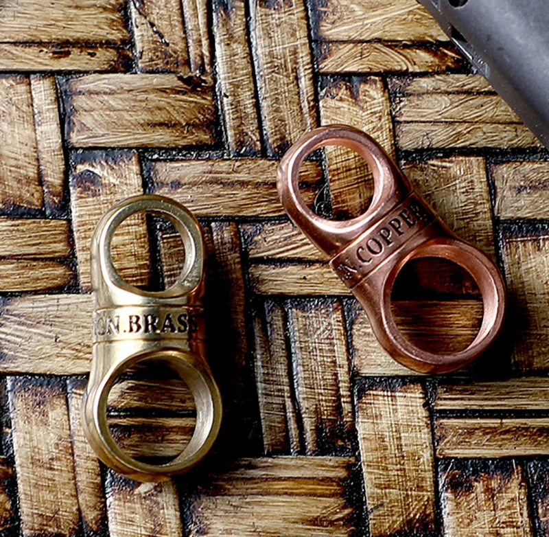 Brass Keyring Spin Rotatable for Car Key Chain Ring Holder Stainless Steel Copper EDC Tool Keychain Accessories Conn