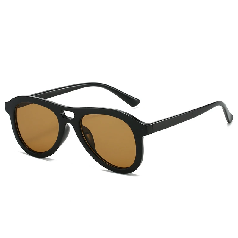 Vintage Double Bridge Pilot Sunglasses - Olive Green