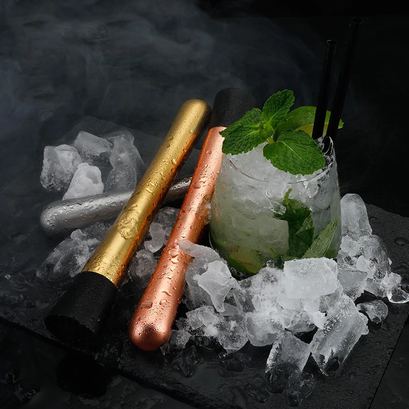 Bar Cocktail Muddler Mojito Stainless Steel Bar Mixer Barware Mojito Cocktail DIY Drink Fruit Muddler Crushed