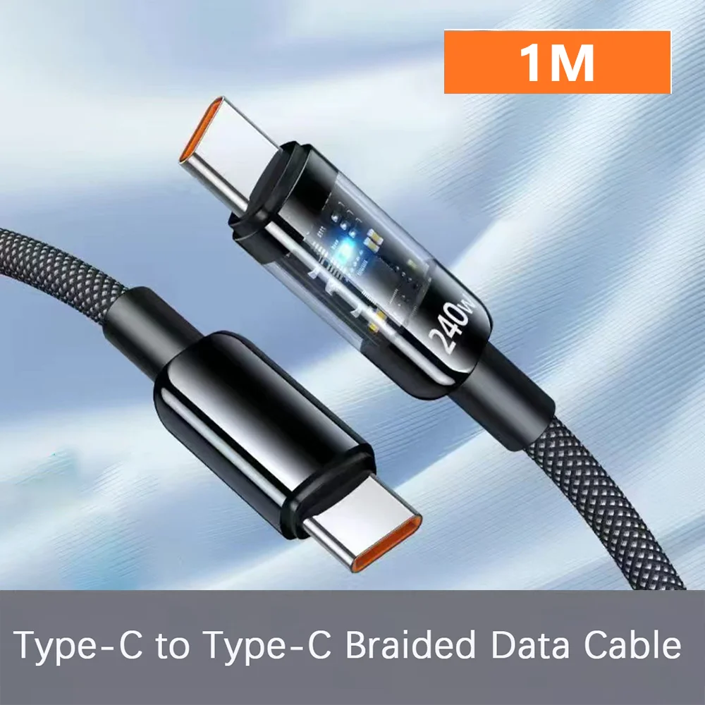 ตัวเลือกสินค้า สายชาร์จ USB-C 240W ชาร์จเร็ว ทนทาน ใช้ได้กับทุกอุปกรณ์