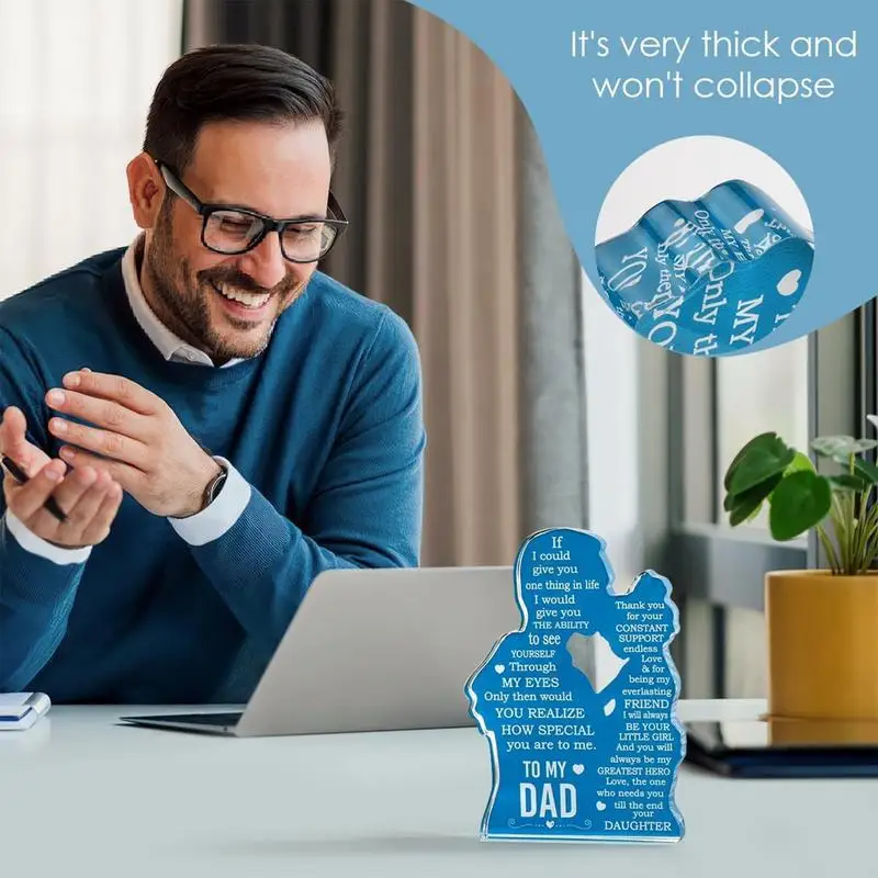 

Акриловый знак папы для моего папы центральный элемент папа акриловый знак заботливый элегантный акриловый фон для Дня Отца для декора спальни