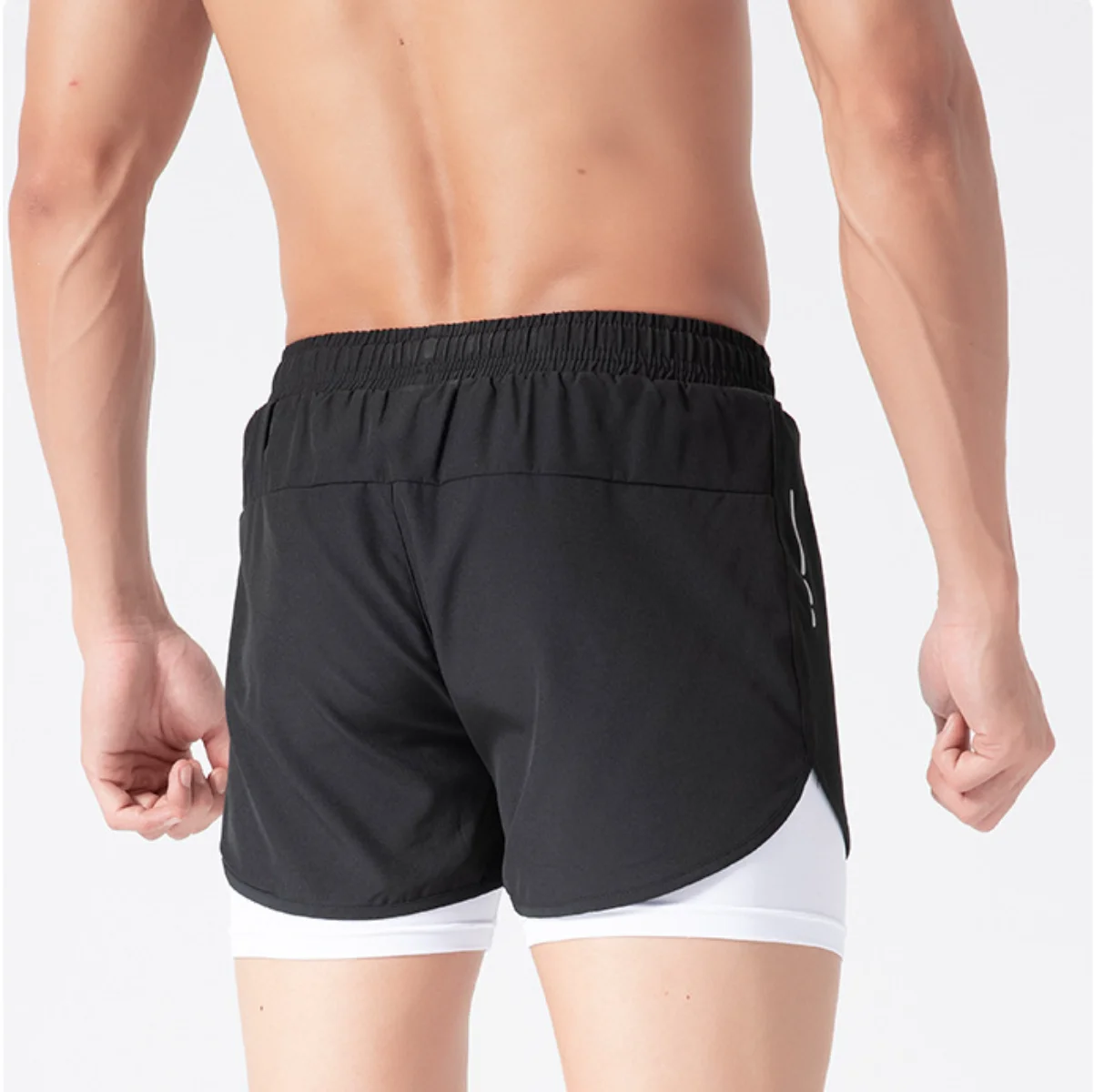 Compression 2 in 1 Quick Dry Sport Shorts Men Basketball Soccer Racing Marathon Running Fitness Gym Trunks