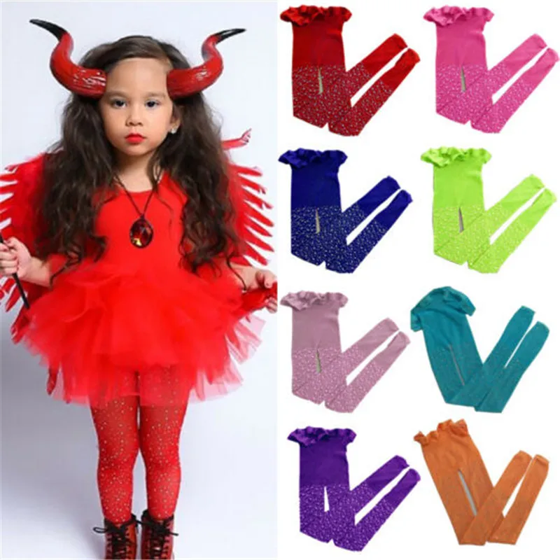 Bébé fille strass bas extensible pantalon résille brillant diamant collants pour Cool sauvage bas collants princesse enfants Leggings