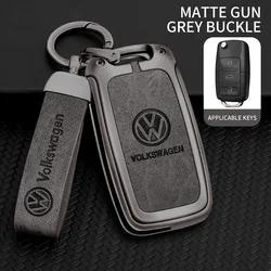 Premium Car Key Cover for Volkswagen Accessories (A - gun gray ring)