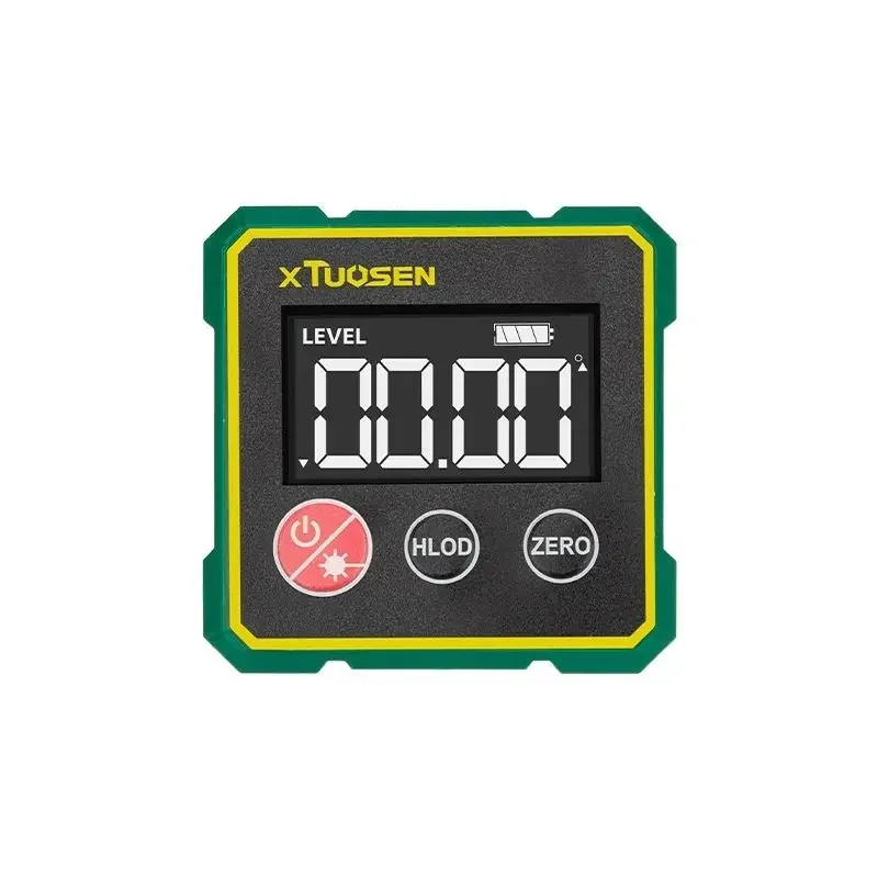 High precision digital inclinometer box, electronic level tool, laser level, dual axis angle measuring instrument
