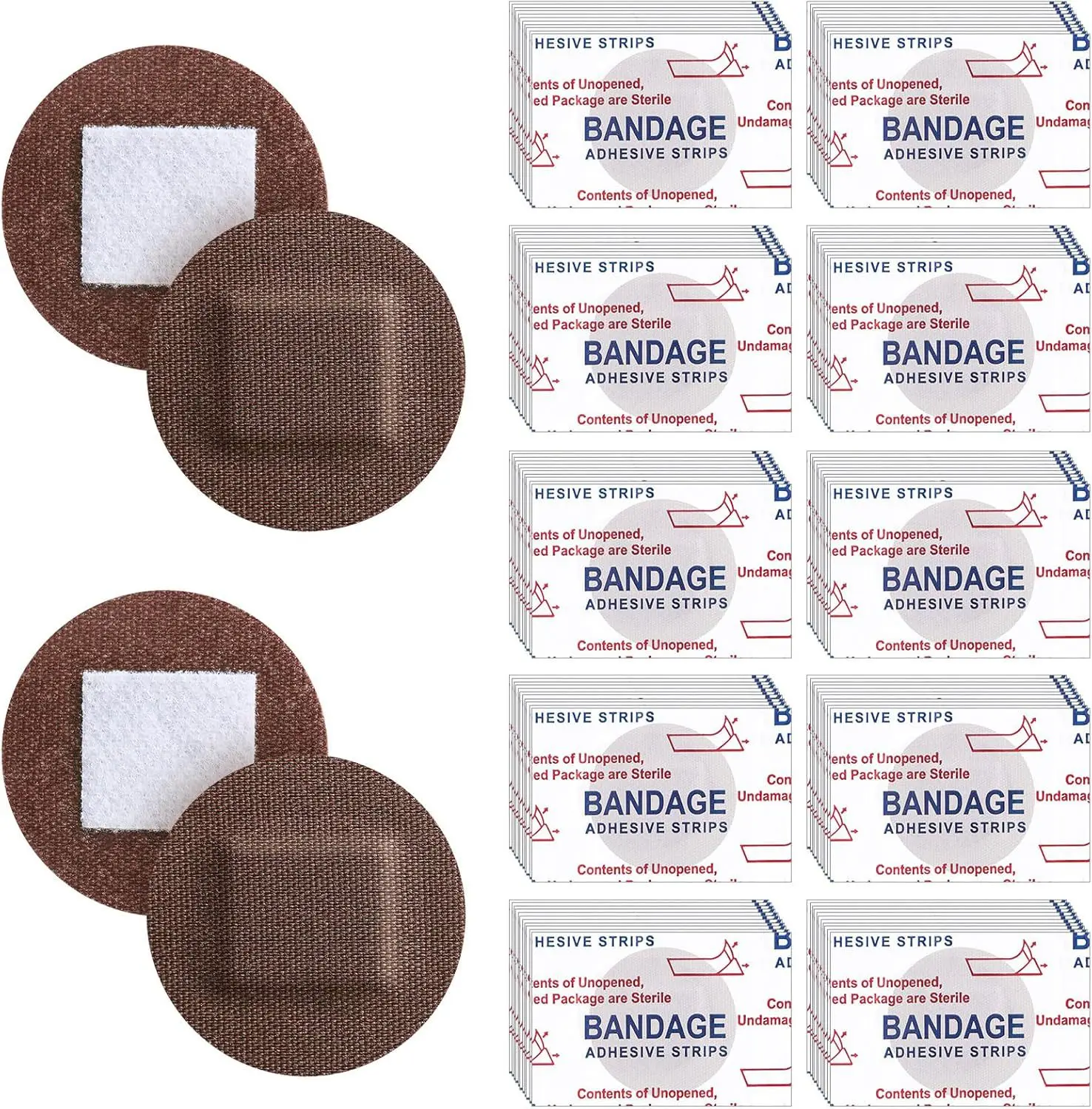 10Pcs/set Geometry Baby Bandages Coffee Sports Stickers Brown Cartoon Stretch Cloth Band Aid Fabric Stretch Cloth Band-Aid