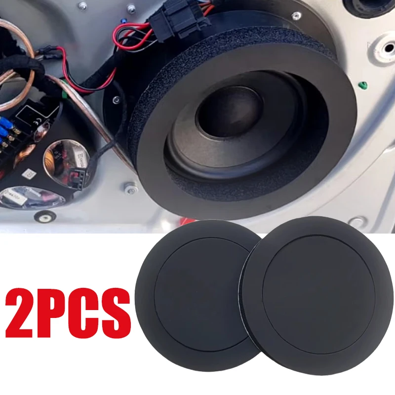 Soundproofing Cotton Sound Insulation Ring Sound Insulation Cotton Sound Absorbing Foam Soundproofing Foam 2pcs 6.5" Universal Car Door Soundproof Cotton Speaker Bass Ring Foam Woofer Pad Noise Sound Insulation ring Accessories