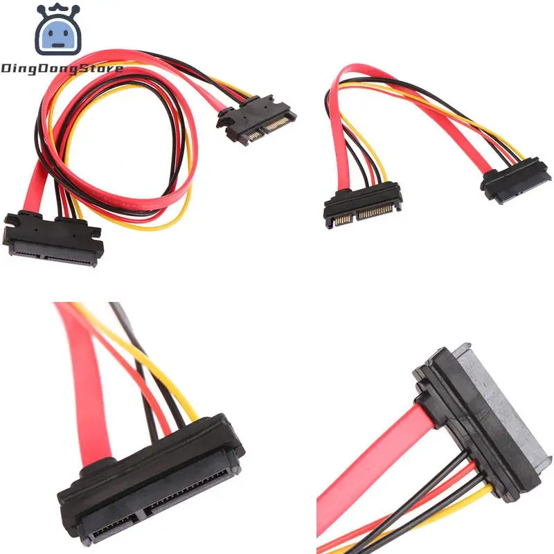 

30/50cm SAS To SATA SFF-8482 SAS 29 Pin To SATA 22Pin Hard Disk Drive Raid Extension Cable With 15 Pin SATA Power Port