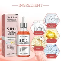Jaysuing 5 In 1 Hyaluronic Acid Face Serum 30ml Moisturizing Vitamin C Collagen Lightning Facial Serum Shrink Pores Skin Care 2