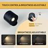 LED Mini Magnetic Wall Lamp Dual Head Touch Control Remote Wireless Portable Night Light 360 Rotatable USB Recharge Ambient Lamp 3