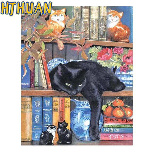 Puzzle Cat Bookshelf