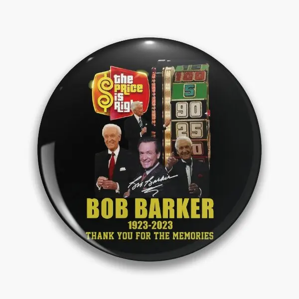 

The Price Is Right Bob Barker 1923 Soft Button Pin Jewelry Metal Cartoon Lover Decor Women Lapel Pin Funny Gift Fashion Cute