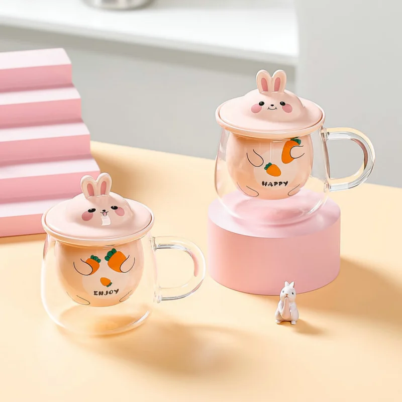 Useless everyday] cute cat/tea cup/heat-resistant glass cup/tea