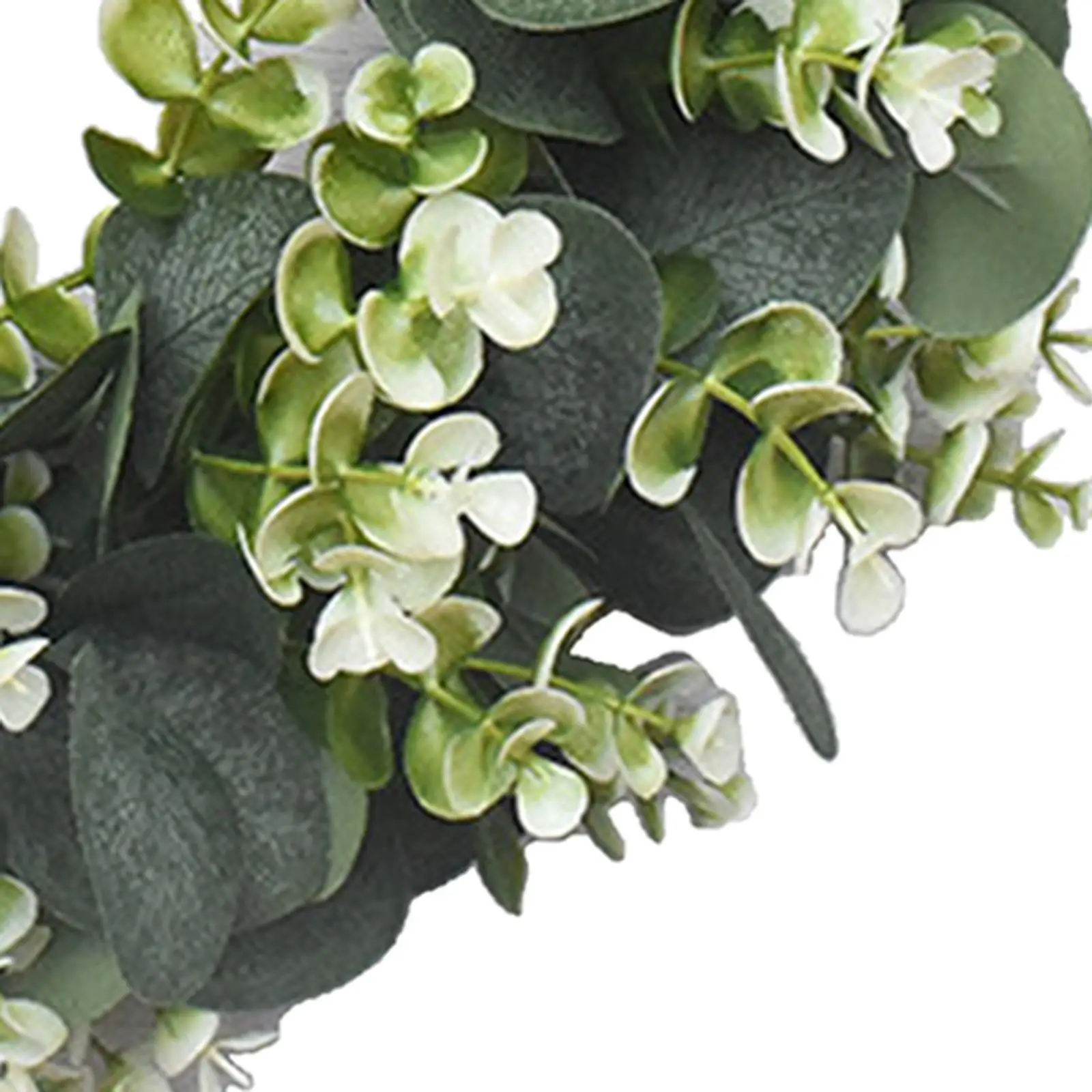 15.75-inch Large Eucalyptus Leaves Wreath Window Wall Front Door Porch Spring Green Garland Hanging Ornaments Housewarming Gift