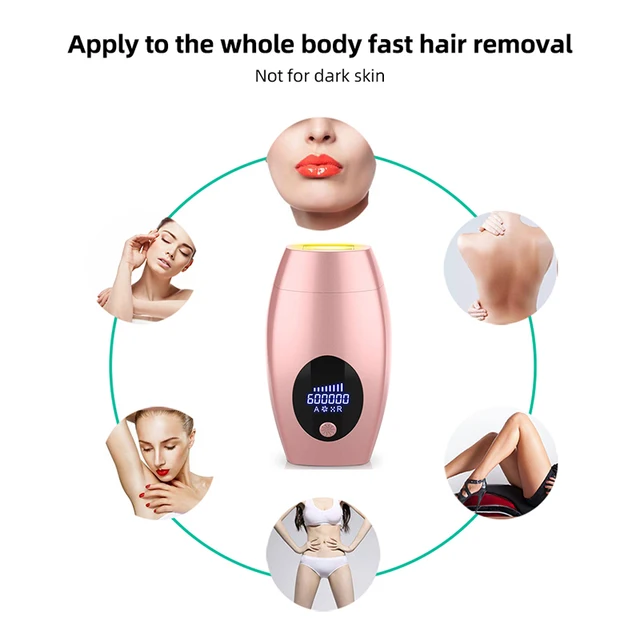 Laser Epilator IPL Laser Hair Removal 600000 Flashes LCD Display Slime Bikini Epilator with Quartz Lamp Home Use Women's Shaver 2