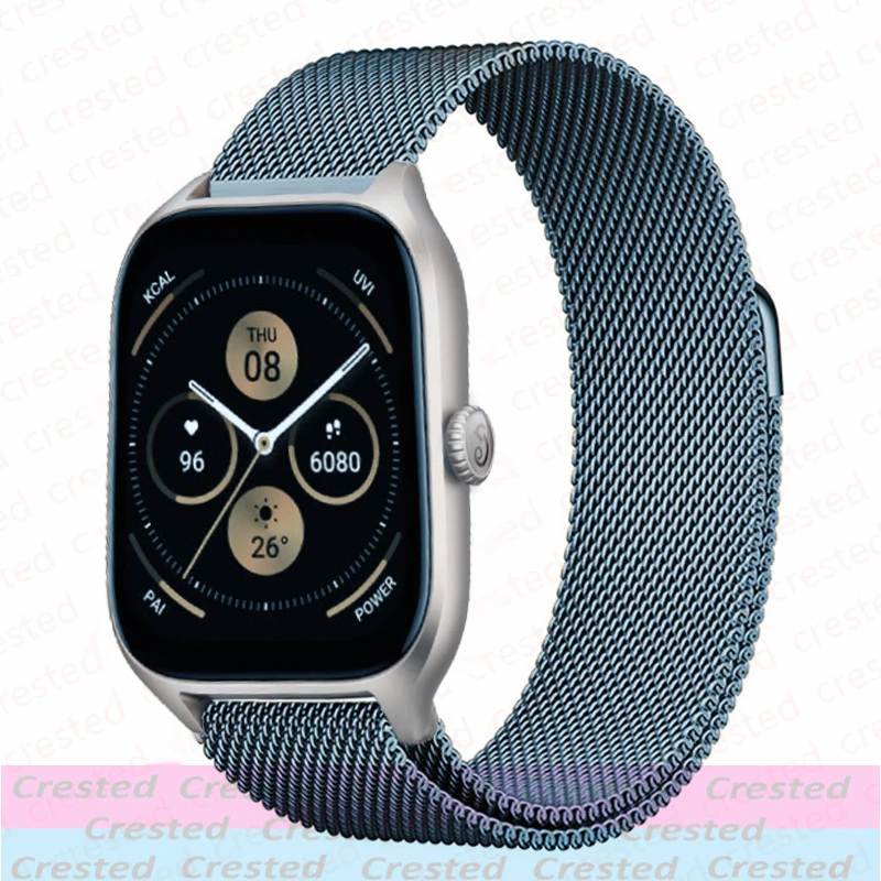 Sleek Milanese Metal Band, 20mm/22mm Adjustable Bracelet Strap