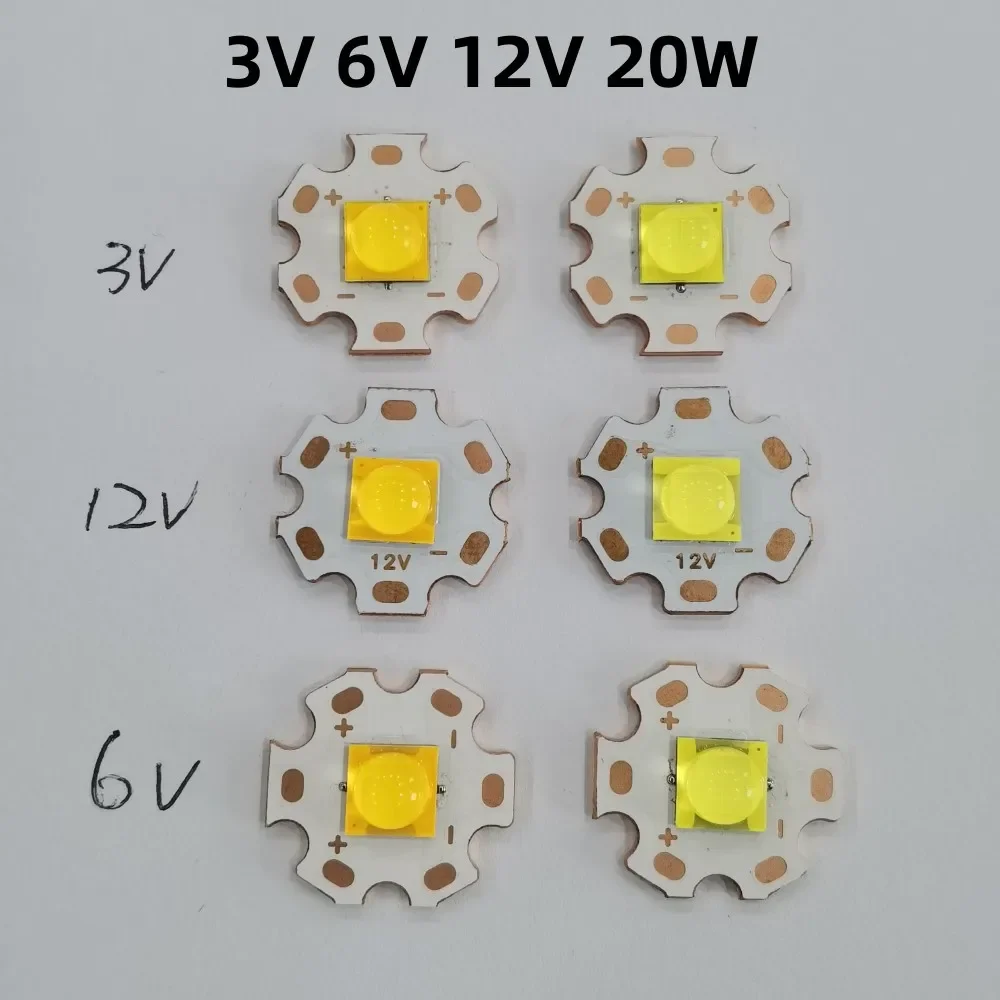 고출력 7070 LED 손전등 헤드라이트, 자동차 램프 소스, XHP70.2, DC3V, 6V, 12V, 20W, 40W, XHP70, XHP50.2