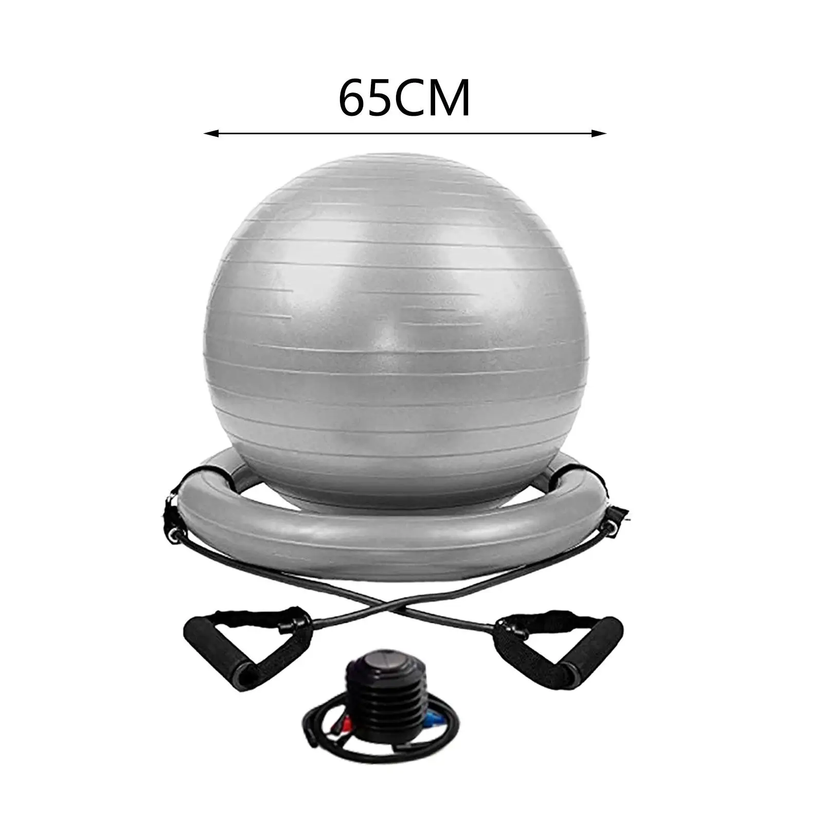 Yoga Ball Chair Kit, with Inflatable Ring Base, Portable Fitness Ball,Exercise Pilates Ball for Practical,Gym,Yoga Enthusiast