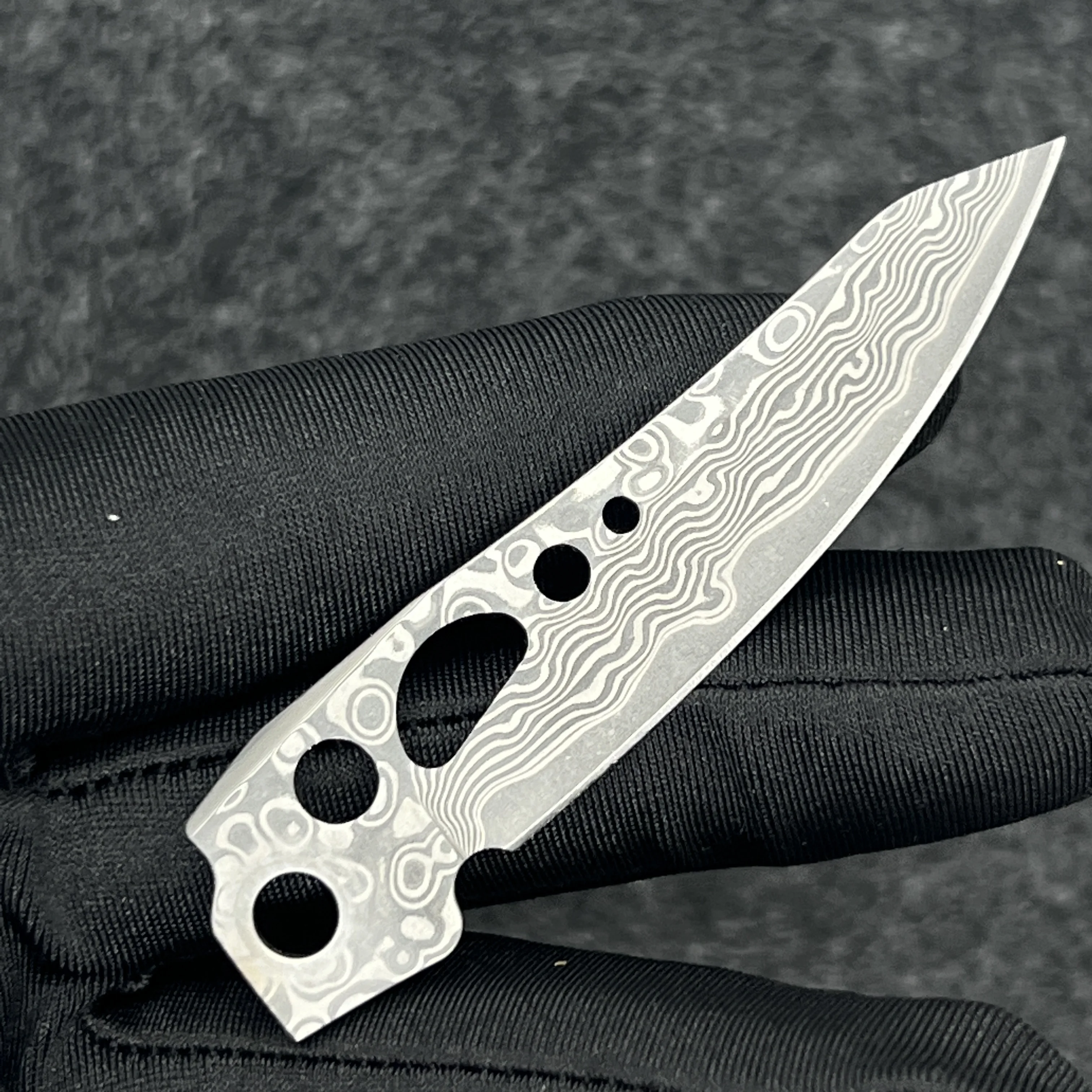 1 Pcs Replaceable VG10 Damascus steel Blade For Leatherman Skeletool Main Knife Part DIY Accessories 1