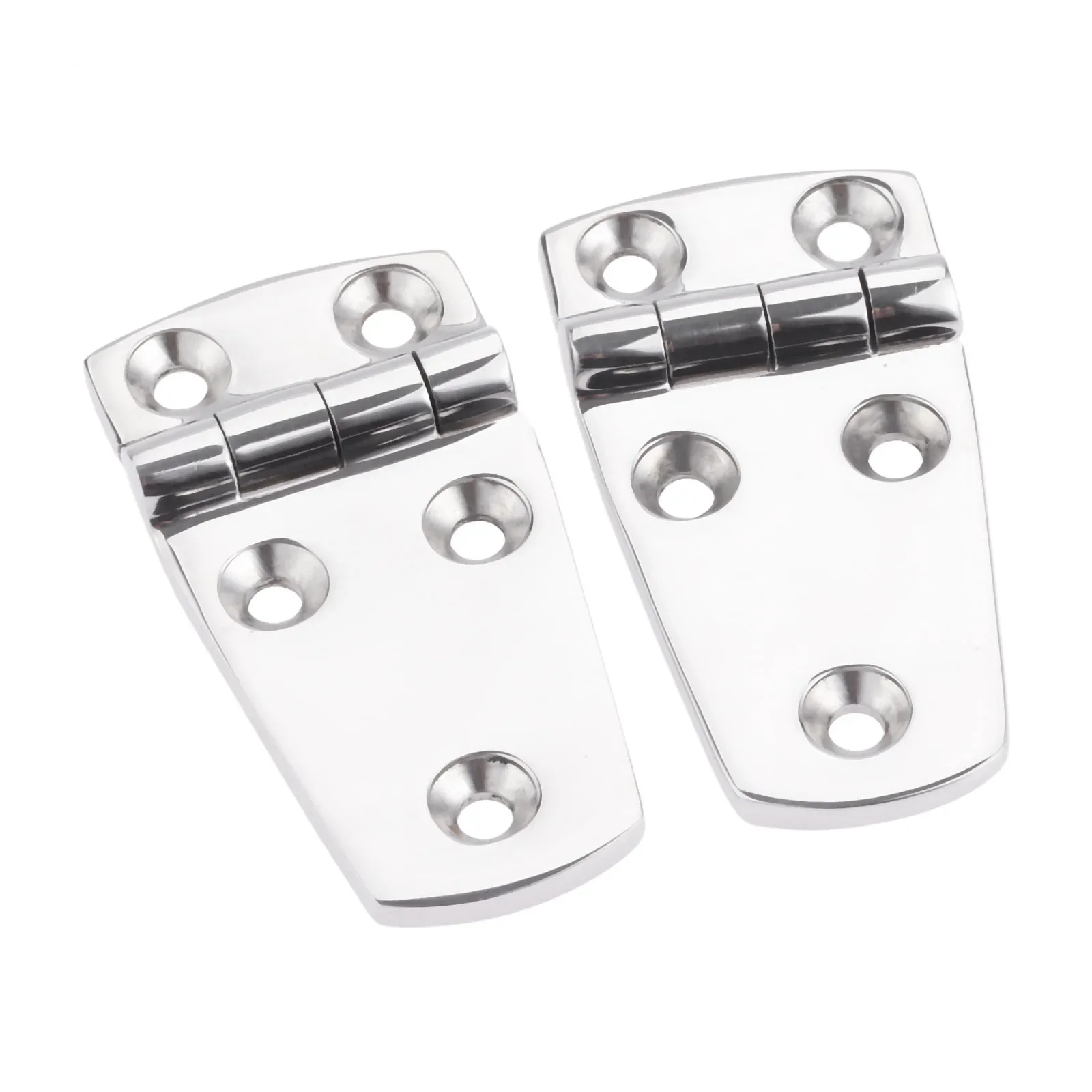 gohantee 2 Pcs 3 Inch 76mm Boat Marine Flush Door Hinges Stainless Steel Hinges Fit Marine Doors And Windows Boats Accessories cold room door accessories cold room door lock hinges sliding door accessories for medium sized cold storage