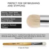 Miniature Paint Brushes Set - Premium Goat Hair Dry Brushes for Model Painting, Domed Drybrush Kit for Scale Models & Miniatures 3