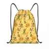 Custom Cute Pluto Drawstring Bag Men Women Lightweight Donald Duck Cartoon Sports Gym Storage Backpack 1