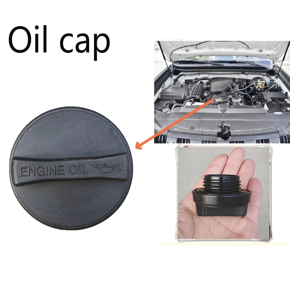 Tappo Serbatoio Olio Motore Auto 12180-0T010 12180-21010 12180-28010 per Toyota Corolla Yaris Camry Lexus Multi Modello - immagine 2