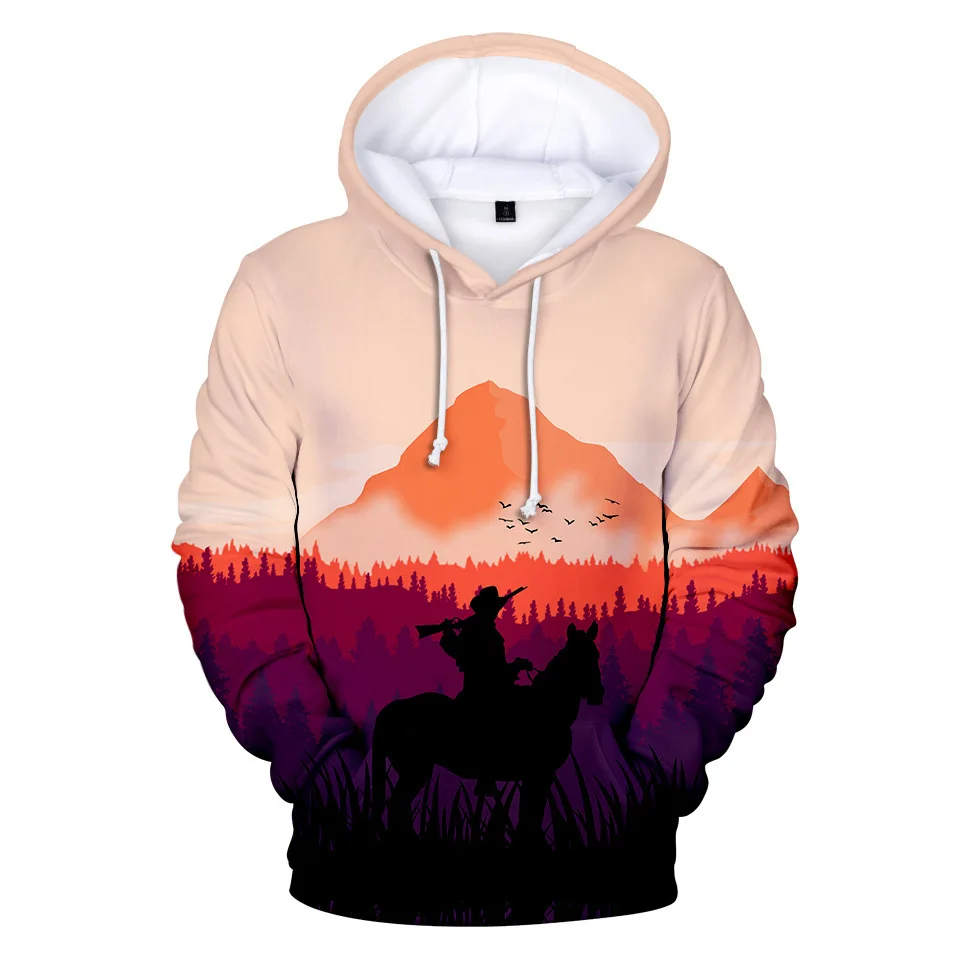 thumbnail image 1 of Sudadera con capucha del popular juego Red Dead Redemption 2 con estampado 3D, ropa de calle para hombre, sudadera con capucha unisex de talla grande a la moda para niños, 1 of 5