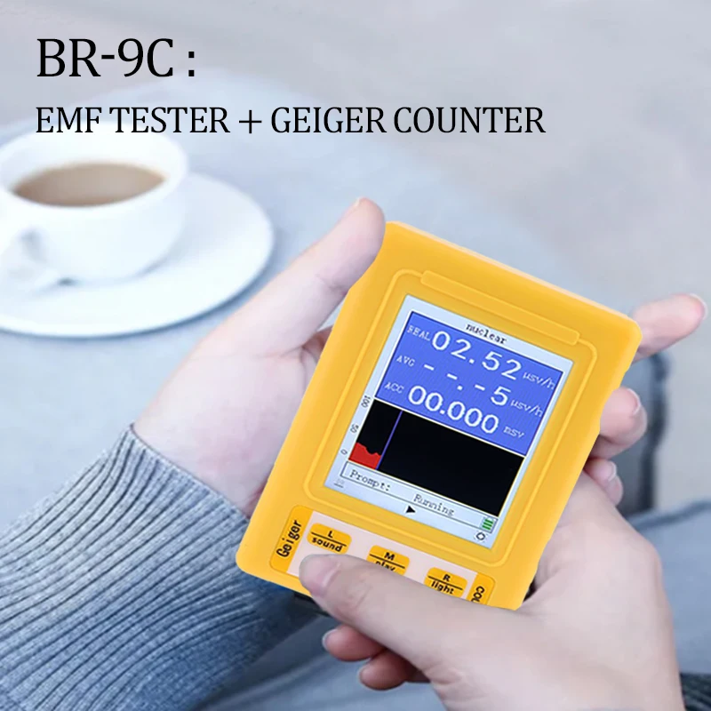 NEW SALE Radiation detector BR-9C Digital Nuclear Radiation Detector for Professional Geiger Counter Type Dosimeter Tester