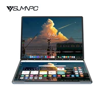 New Dual Screen Laptop Intel i3 1215U N100 Dual 10.95 Inch IPS Touch Screen Windows 11 Office Computer Tablet Notebook WiFi 6 1