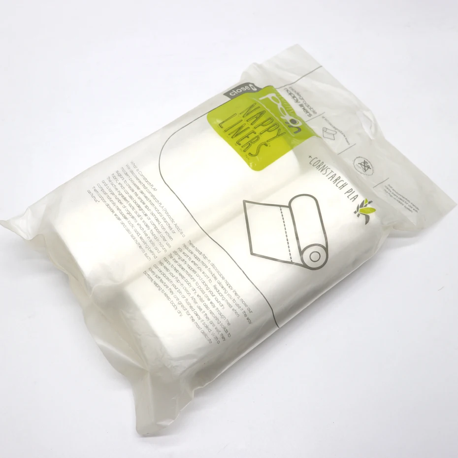 Close Pop-in Twin-Pack of Soft Plant Based Biodegradable Nappy Liners (160 sheets)
