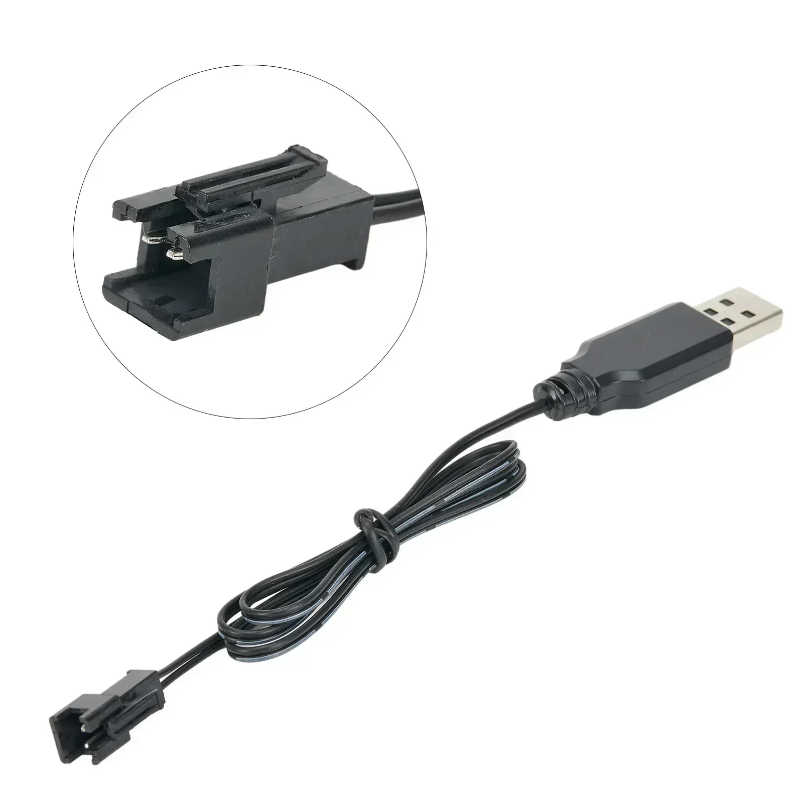Set di 2 Cavi di Ricarica USB HSP 3,7V con Spina SM-2P, Cavo di Ricarica USB per Batterie NI-MH, Compatibile con Drone RC e Veicoli