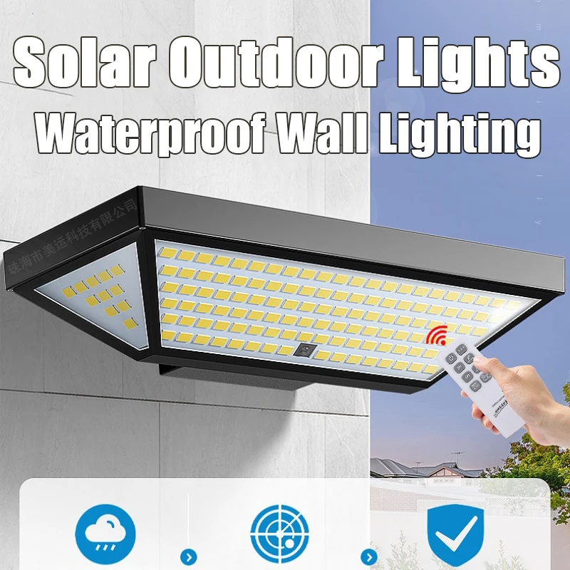 

Outdoors luz Solar Smart Street Lights For LED Waterproof Exterior Wall Lighting Courtyard Lightings Wiring Free Induction Lamps