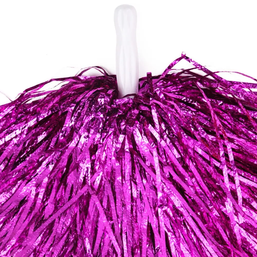 Cheerleading Pom Poms 1PC Double Hole Handle Game Competition Flower Ball