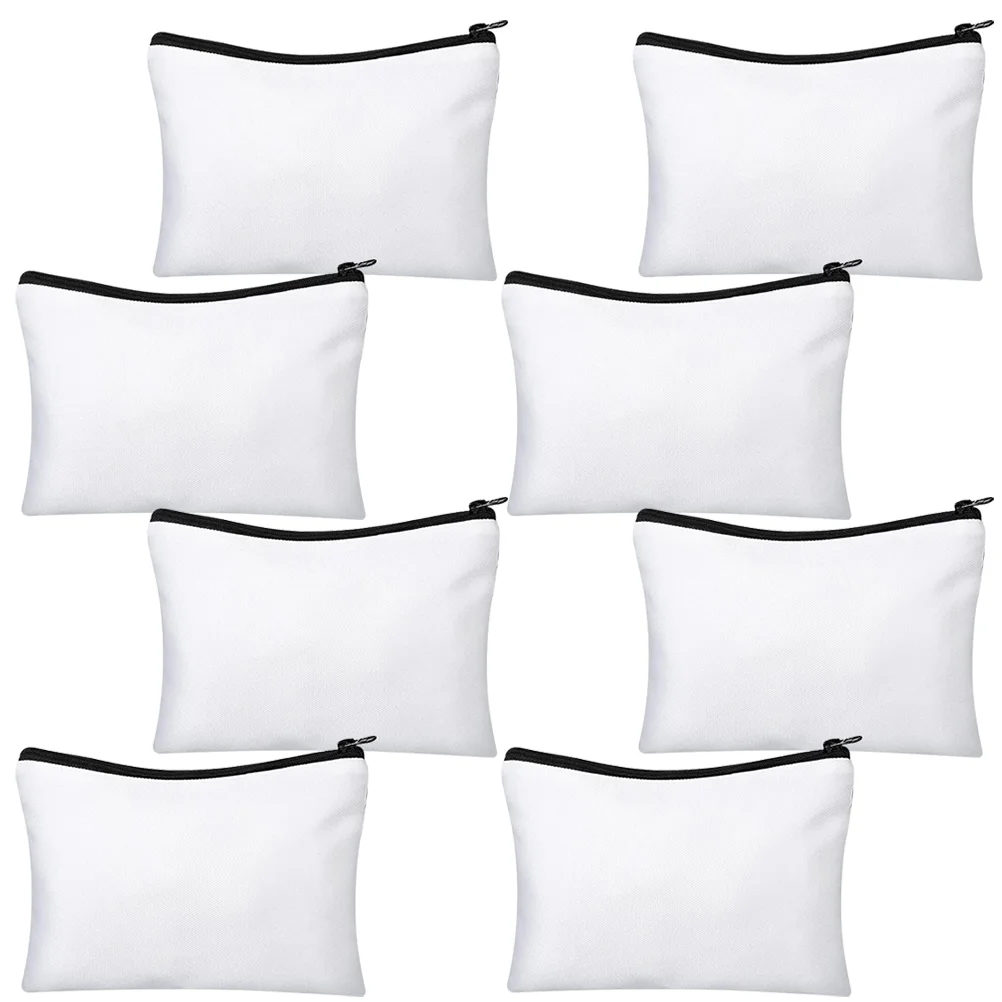 

8 комплектов холщовых сумок на молнии, сумка для хранения, дорожные туалетные принадлежности, Удобный Макияж