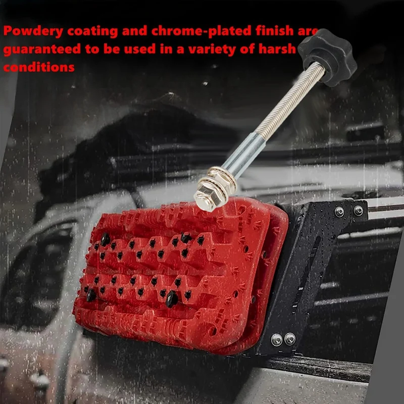 Universal Car Recovery Board Mounting Pins Base Plates Kits Easy-To-Install Escape Board Mount Safetys Traction