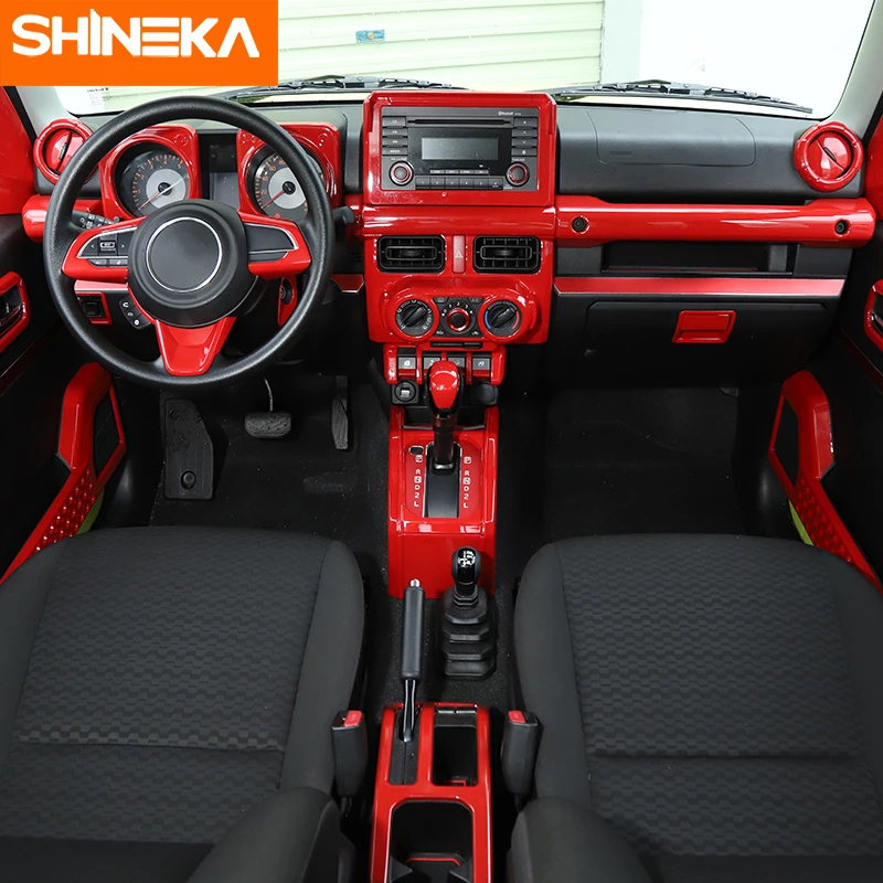 SHINEKA Car Styling For Suzuki Jimny Car Interior Red Center console