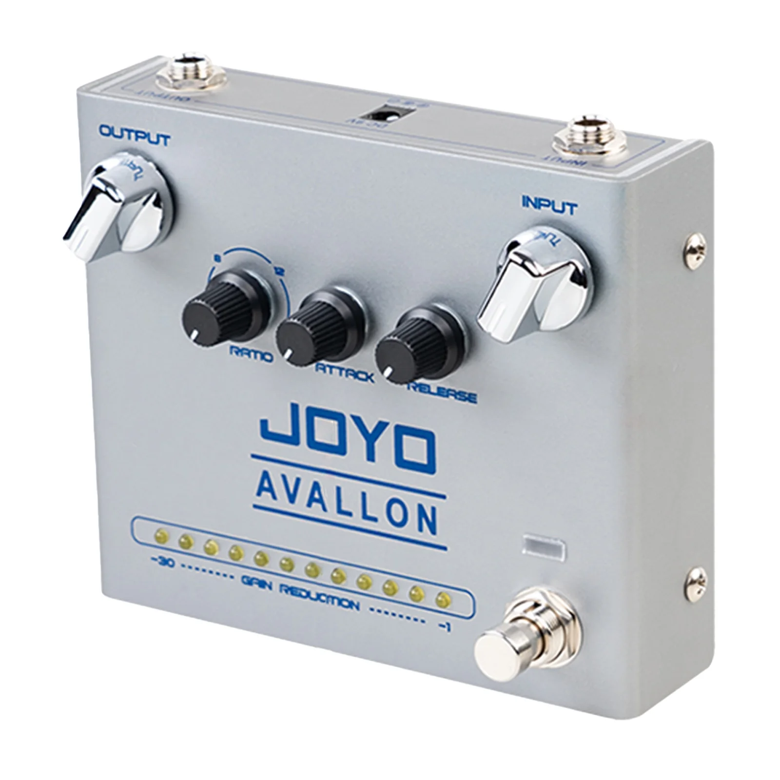 

JOYO Classic Guitar Pedal Compressor Effect Pedal R-19 AVALLON 3 Knobs Ratio Attack Release for Guitar Bass