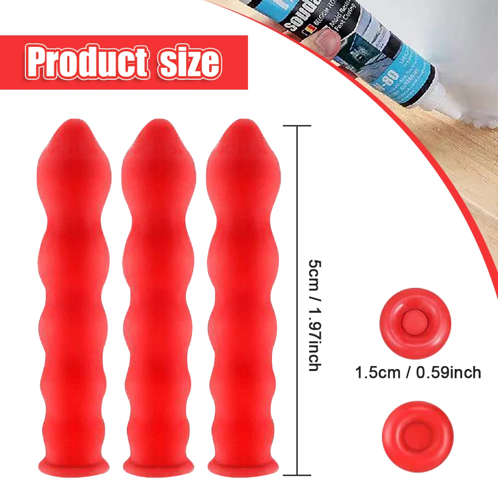 10-60pcs Protective Case Caulking Gun Nozzles Silicone Preserving Cover Glass Glue Tip Sealing Cap for Sealing Preserving Tool