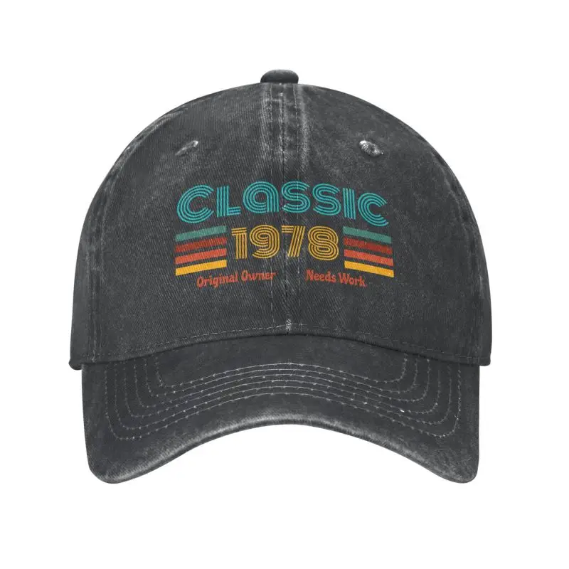 

Classic Cotton Retro Birth Year 1978 Classic Original Owner Needs Work Birthday Gifts Baseball Cap Dad Hat Women Men Outdoor