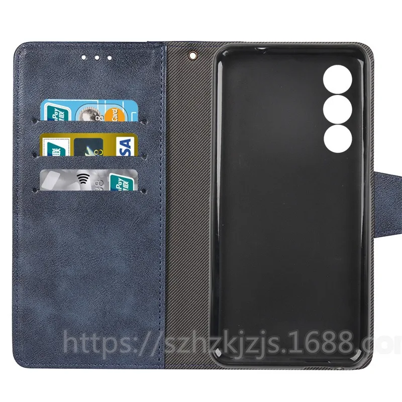 Retro Leather Back Case Cover with Metal Buckle