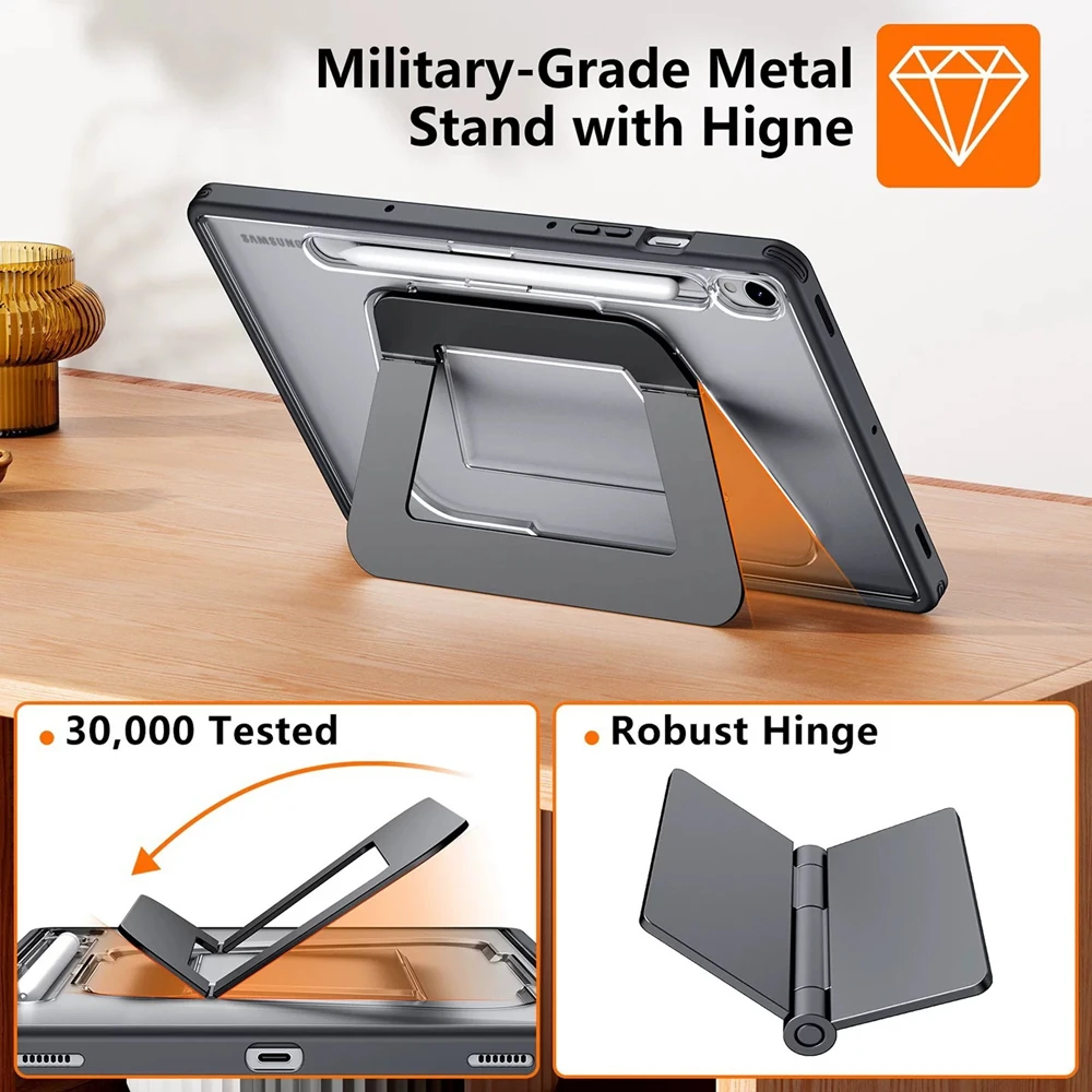 Ultra Thin Adjustable Stand Tablet Case with Pencil Holder