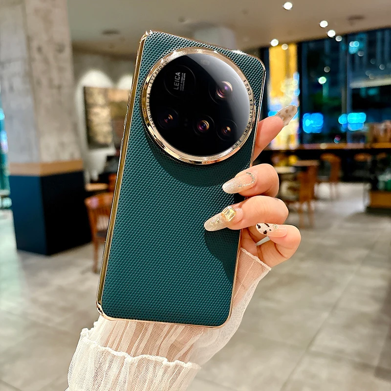 Luxury Hard PU Plating Protective Back Cover Case