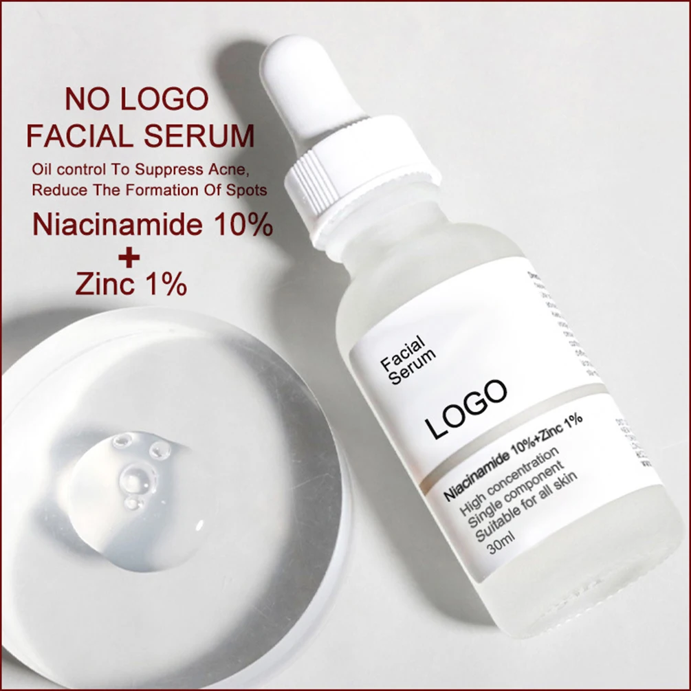 

30ml Private Label Facial Serum Custom Bulk 10% Niacinamide Essence Pores Moisture Anti-wrinkle Skin Care Product Makeup Vegan