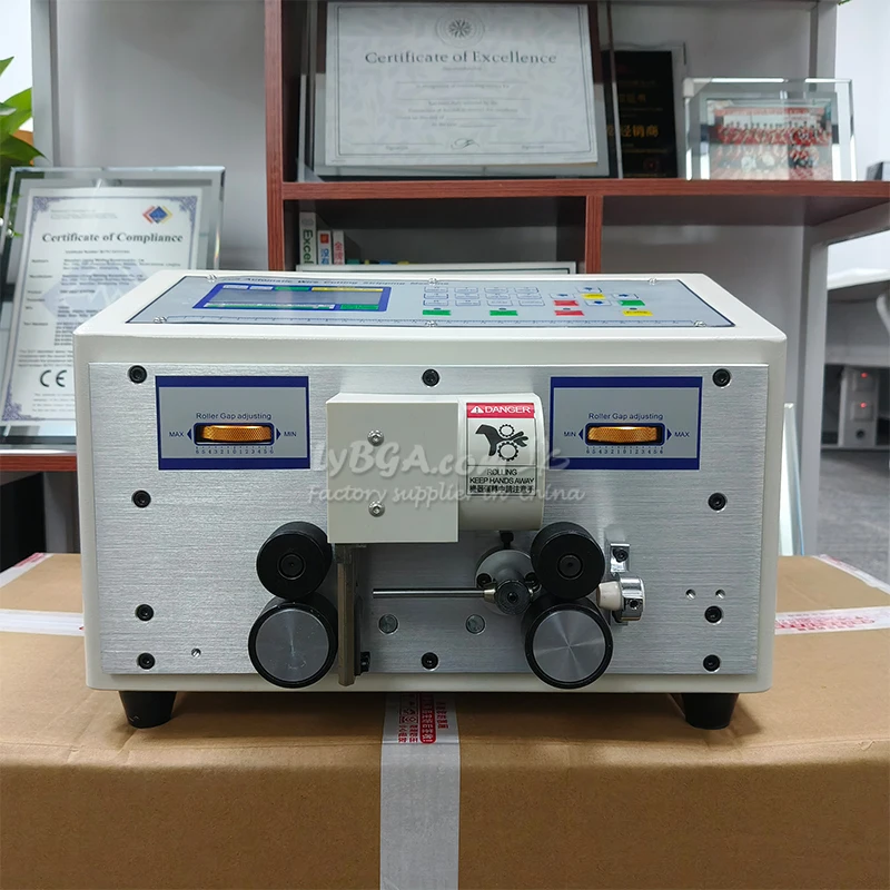 SWT-608-CN 2-Rad-Antrieb Drahtabisoliermaschine Elektrische Abisolier- und Schneidemaschine für Computer-Abisolierkabel 0,1mm-2,5mm² – Detail 19